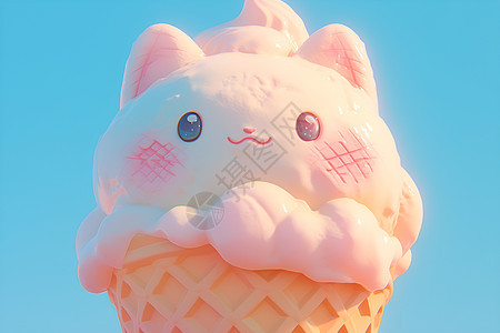 冰淇淋猫咪图片
