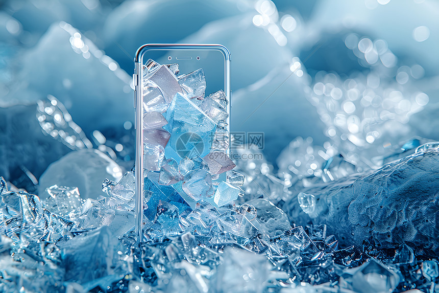 冰晶纹理手机壁纸图片