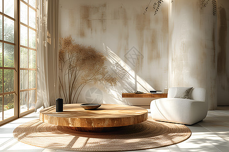 舒适自然的木质居室图片