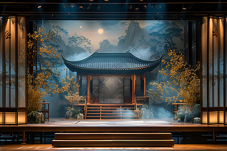 中国凤主题的舞台图片