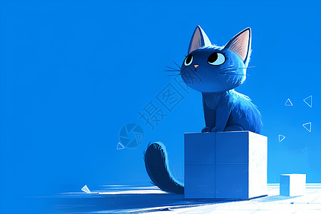 一只蓝猫图片