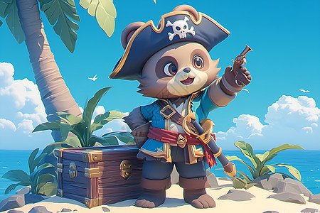 海盗船长背景图片