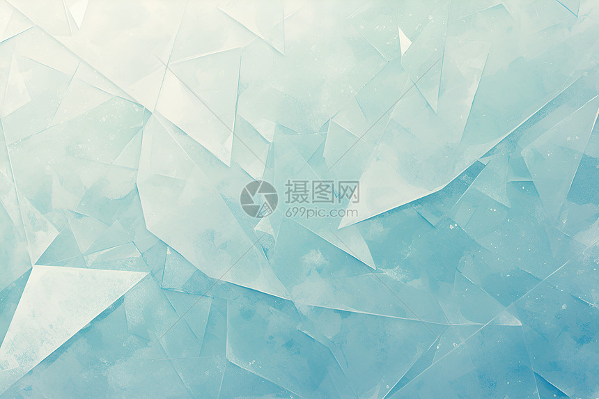 冰晶透明与几何玻璃图片