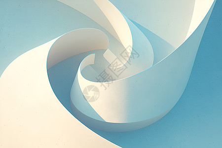 白色抽象螺旋线条图片