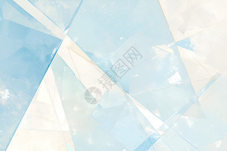 冰与光的几何背景图片