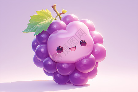 紫葡萄吉祥物图片