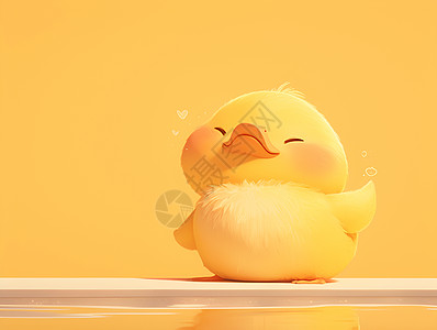 可爱的小黄鸭图片