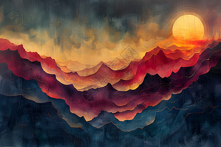 日出时的峡谷奇观图片
