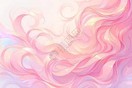 粉色发色的浪漫风景图片