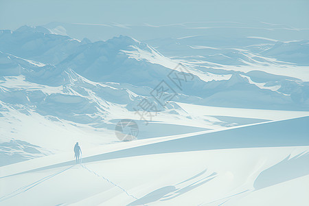 雪地里的冒险家图片