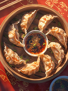 美味的蒸饺图片