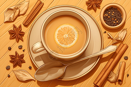 醇厚的印度奶茶图片