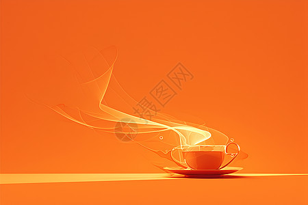 一杯热茶背景图片