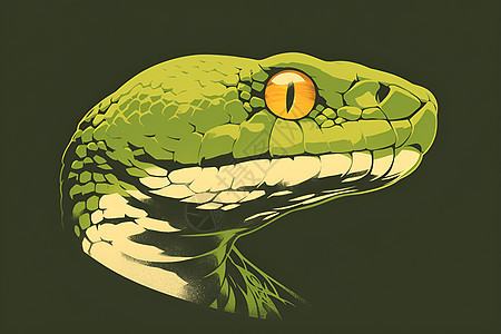 绿眼眸的眼镜蛇图片