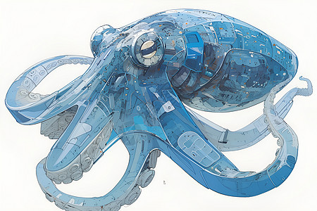 机器人章鱼头图片