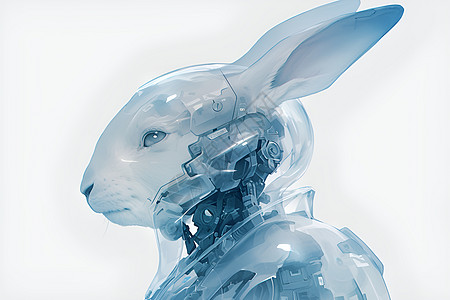 兔子机器人背景图片