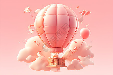 梦幻的热气球图片
