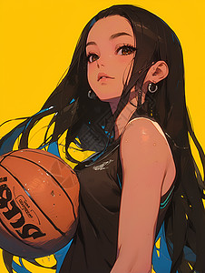 打篮球的运动女子图片