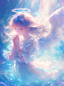天使的祈祷艺术天使高清图片