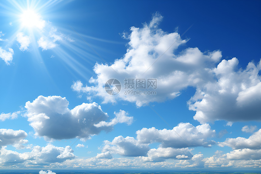 洁白的云朵图片