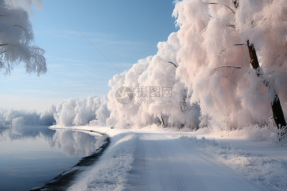 冰雪雾凇图片