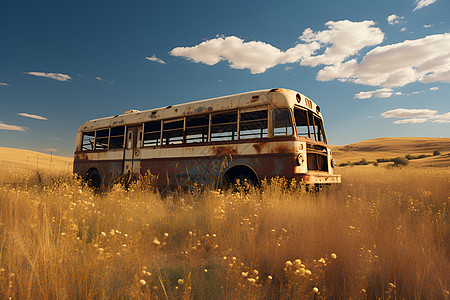 被遗弃的巴士|图片