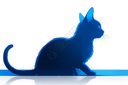 极简插画猫咪形象图片