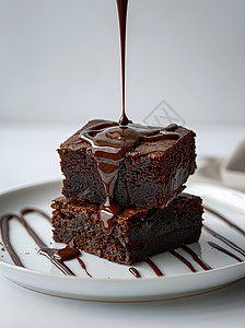 巧克力甜点巧克力叠层蛋糕背景