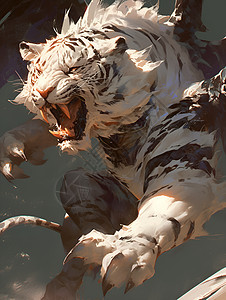 凶猛威武的老虎图片