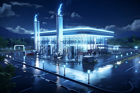 新能源加油站图片