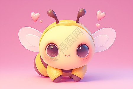 可爱小蜜蜂图片