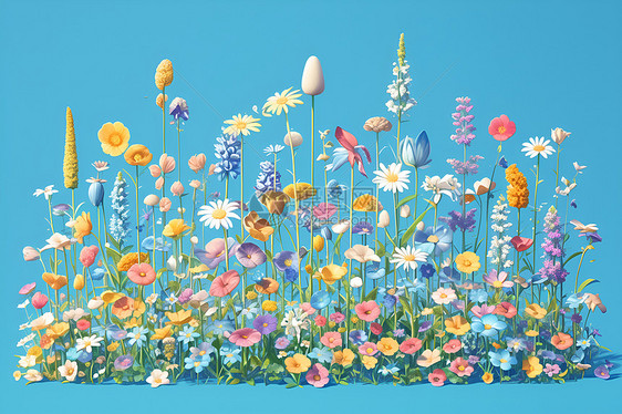五彩斑斓的花香世界图片