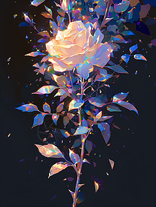 玫瑰抽象景象图片