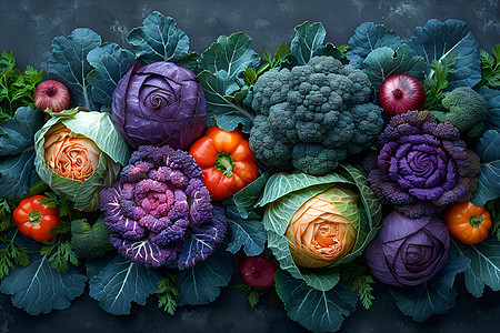 多种多样的蔬菜图片