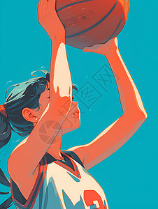 漫画内的篮球少女图片