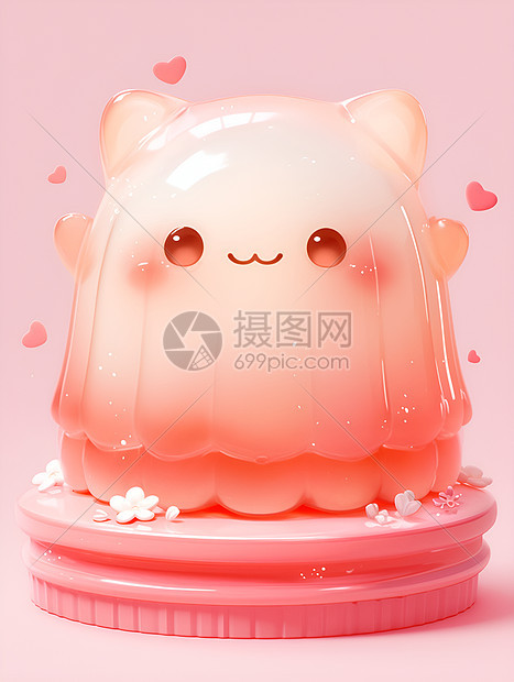 甜蜜可爱的猫咪蛋糕图片