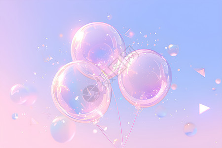 美丽彩色气球图片