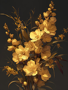 黄色的美丽小花朵图片