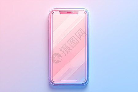 粉色的透明手机壳图片