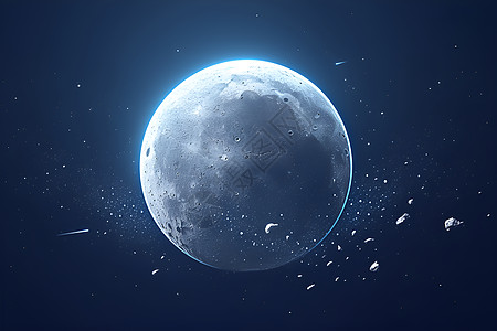 朋克风格的月球图片