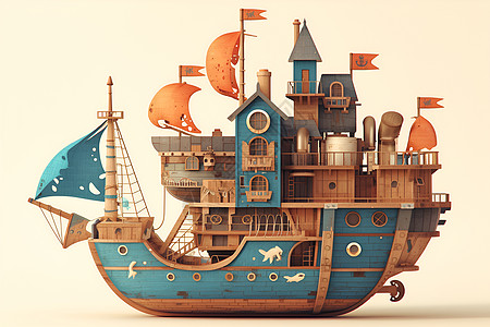 木制船模图片