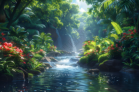 美丽热带雨林图片