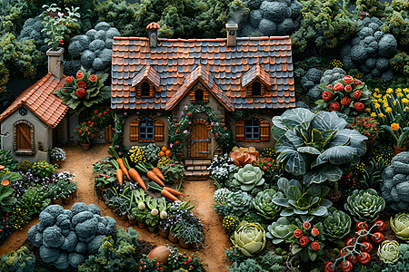 菜园的蔬菜图片