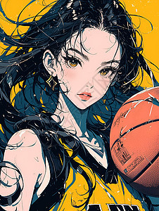 可爱篮球少女图片
