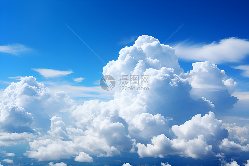 巨大的白云图片