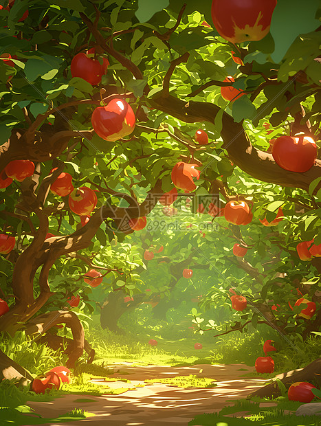 苹果树木图片