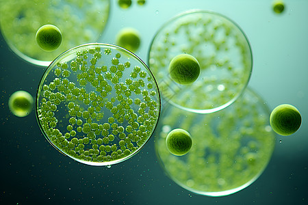 植物微生物叶绿素绿藻高清图片