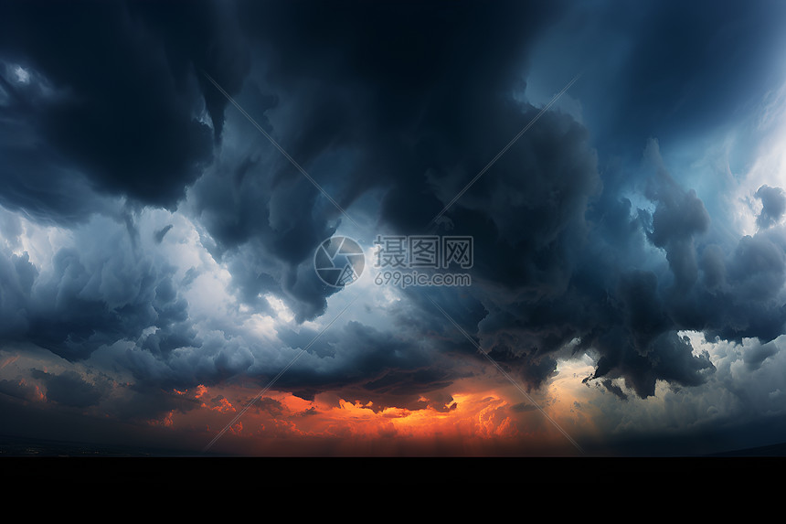 大型云彩背景图片