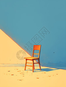阳光下的木椅图片