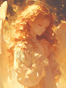天使的光辉翅膀女人高清图片